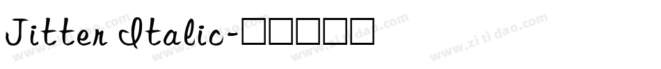 Jitter Italic字体转换
